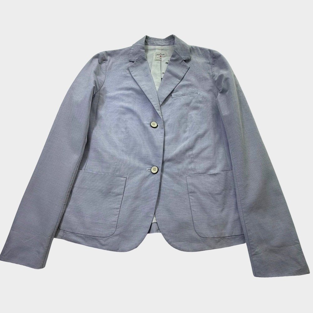 Gap Academy Classic Blazer Jacket Blue White Stripe Womens 4 - Picture 12 of 12